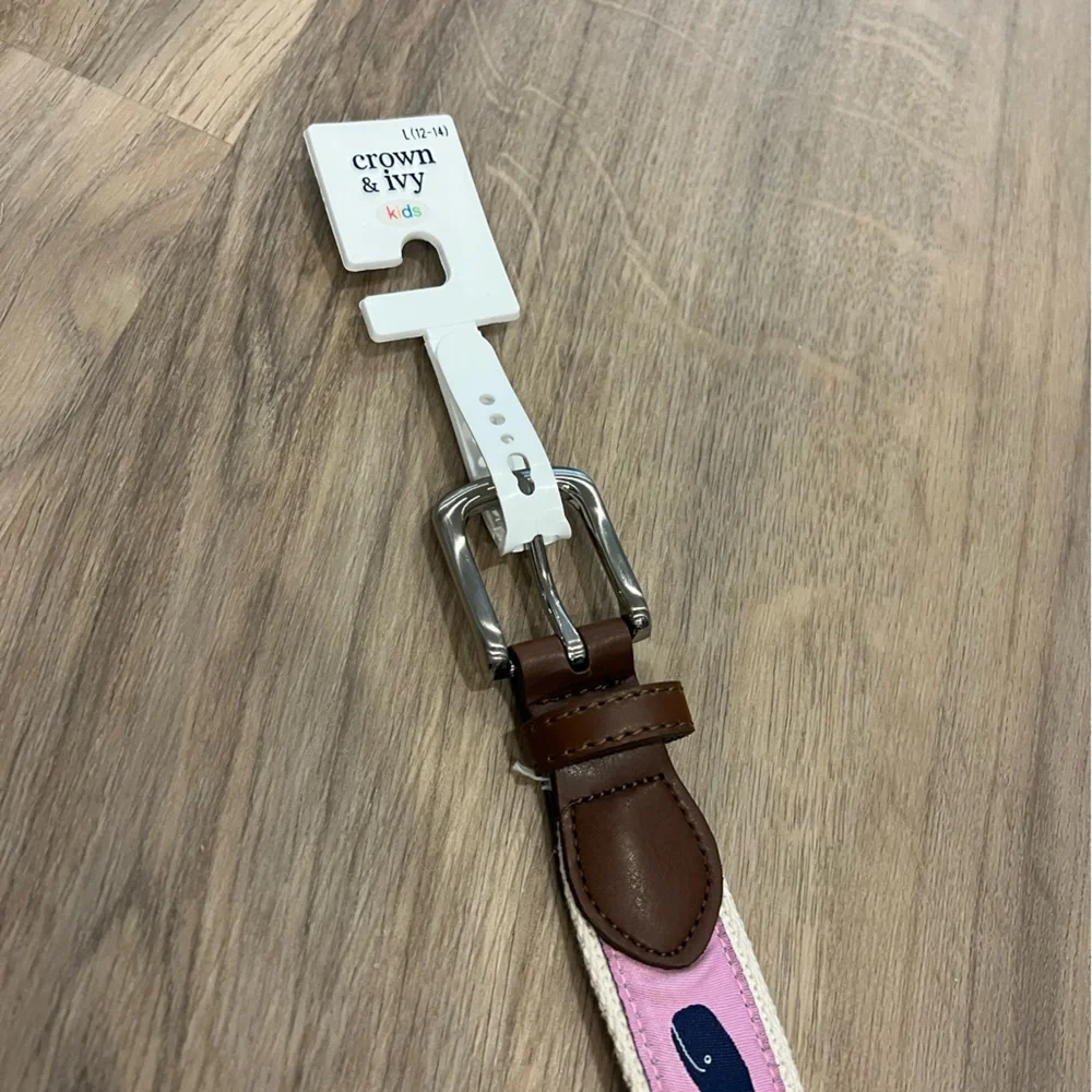 Whale Pattern Kids Belt